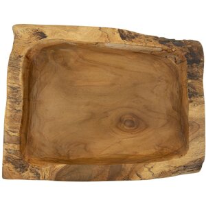 Mauro Ferretti Kutak cuenco decorativo 25x19x7 cm marrón