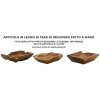 Mauro Ferretti Kutak cuenco decorativo 25x19x7 cm marrón
