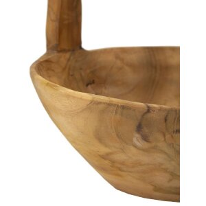 Mauro Ferretti cuenco decorativo Timbo forma de cesta 32x25x27 cm marrón