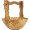 Mauro Ferretti cuenco decorativo Timbo forma de cesta 32x25x27 cm marrón