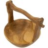 Mauro Ferretti cuenco decorativo Timbo forma de cesta 32x25x27 cm marrón