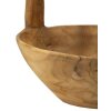 Mauro Ferretti cuenco decorativo Timbo forma de cesta 32x25x27 cm marrón