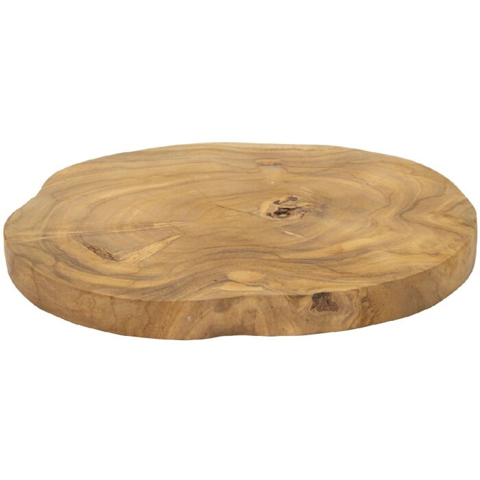 Mauro Ferretti bol decorativo Pokon Ø 25x2 cm marrón