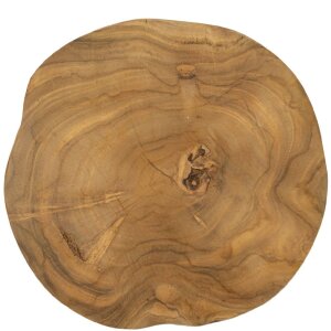 Mauro Ferretti bol decorativo Pokon Ø 25x2 cm marrón