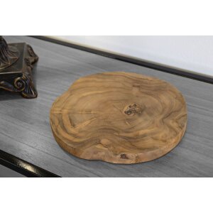 Mauro Ferretti bol decorativo Pokon Ø 25x2 cm marrón