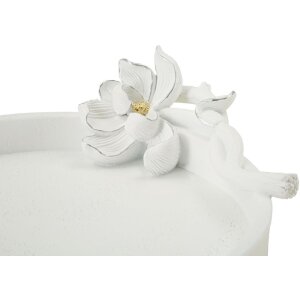 Mauro Ferretti Magnolia cuenco decorativo 24x21x6 cm blanco