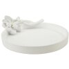Mauro Ferretti Magnolia cuenco decorativo 24x21x6 cm blanco