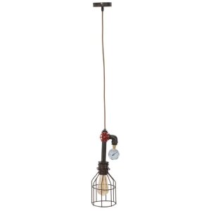 Mauro Ferretti lámpara de techo Manhattan simple Ø13x41 cm oscuro