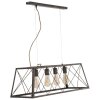 Lámpara de techo industrial Mauro Ferretti 78x30x26,5 cm oscura