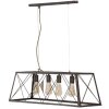 Lámpara de techo industrial Mauro Ferretti 78x30x26,5 cm oscura