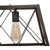 Lámpara de techo industrial Mauro Ferretti 78x30x26,5 cm oscura
