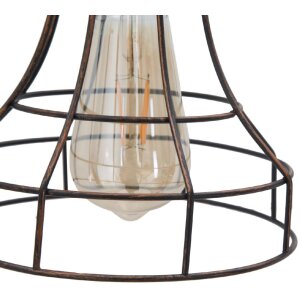 Aplique Mauro Ferretti industrial 34x18x27 cm oscuro