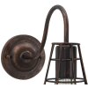 Aplique Mauro Ferretti industrial 34x18x27 cm oscuro