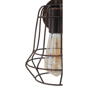 Mauro Ferretti aplique industrial E27 33x15x27,5 cm oscuro