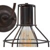 Mauro Ferretti aplique industrial E27 32x14x30 cm oscuro