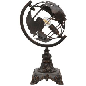 Mauro Ferretti lámpara de mesa world economy E14 24x20x40 cm oscuro