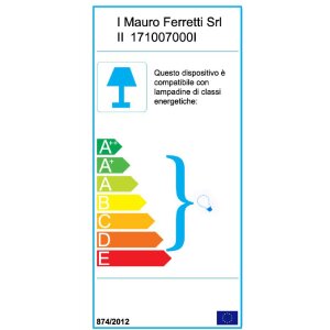 Mauro Ferretti lámpara de mesa world economy E14 24x20x40 cm oscuro
