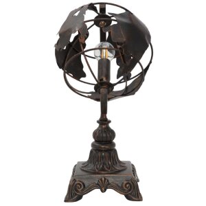 Mauro Ferretti lámpara de mesa world economy E14 24x20x40 cm oscuro