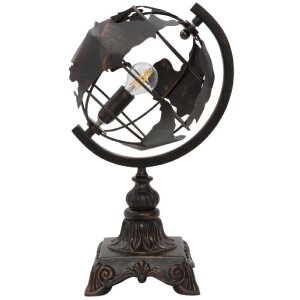 Mauro Ferretti lámpara de mesa world economy E14 24x20x40 cm oscuro