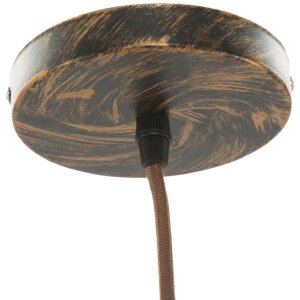 Mauro Ferretti lámpara de techo Manhattan redonda E27 Ø 26x36 cm oscuro