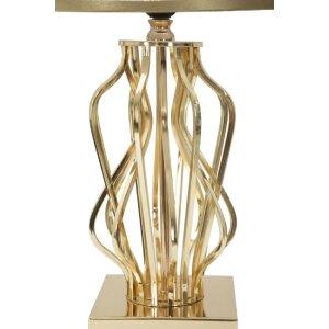 Mauro Ferretti lámpara de mesa Glam X E27 Ø 30x52 cm crema dorada