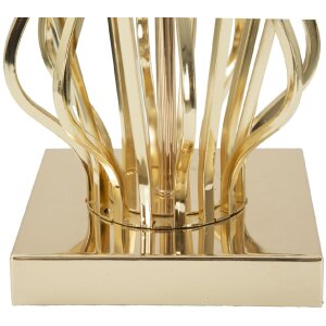 Mauro Ferretti lámpara de mesa Glam X E27 Ø 30x52 cm crema dorada