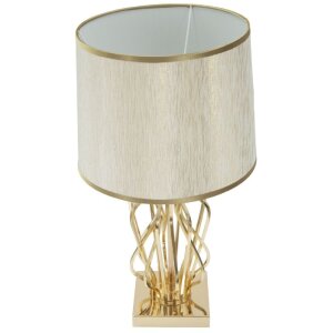 Mauro Ferretti lámpara de mesa Glam X E27 Ø 30x52 cm crema dorada