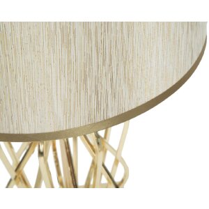Mauro Ferretti lámpara de mesa Glam X E27 Ø 30x52 cm crema dorada