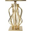 Mauro Ferretti lámpara de mesa Glam X E27 Ø 30x52 cm crema dorada