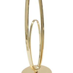 Mauro Ferretti lámpara de mesa Glam Flush E27 Ø 30x58 cm crema dorada