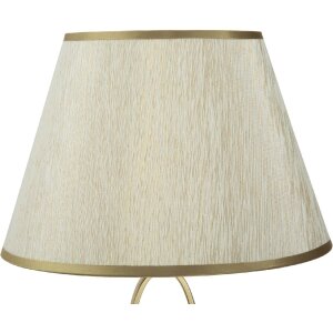Mauro Ferretti lámpara de mesa Glam Flush E27 Ø 30x58 cm crema dorada