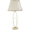 Mauro Ferretti lámpara de mesa Glam Flush E27 Ø 30x58 cm crema dorada
