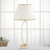 Mauro Ferretti lámpara de mesa Glam Flush E27 Ø 30x58 cm crema dorada