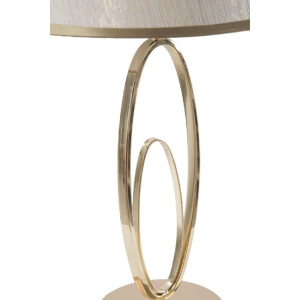 Mauro Ferretti lámpara de mesa Glam Flush E27 Ø 24x47 cm crema dorada