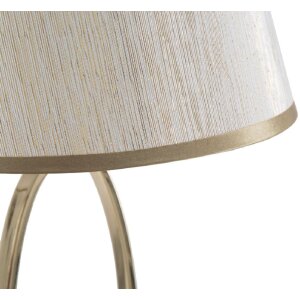 Mauro Ferretti lámpara de mesa Glam Flush E27 Ø 24x47 cm crema dorada