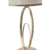 Mauro Ferretti lámpara de mesa Glam Flush E27 Ø 24x47 cm crema dorada