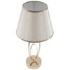 Mauro Ferretti lámpara de mesa Glam Flush E27 Ø 24x47 cm crema dorada