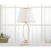 Mauro Ferretti lámpara de mesa Glam Flush E27 Ø 24x47 cm crema dorada