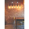 Mauro Ferretti aplique industrial 5 luces E27 86x9x32 cm negro