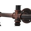Mauro Ferretti aplique industrial 5 luces E27 86x9x32 cm negro