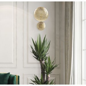 Aplique Mauro Ferretti Simple Glam E27 28,5x8x46 cm dorado