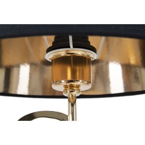 Mauro Ferretti lámpara de mesa Glam Harts E27 Ø 30x54,5 cm oro negro