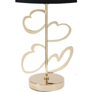 Mauro Ferretti lámpara de mesa Glam Harts E27 Ø 30x54,5 cm oro negro
