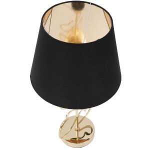 Mauro Ferretti lámpara de mesa Glam Harts E27 Ø 30x54,5 cm oro negro