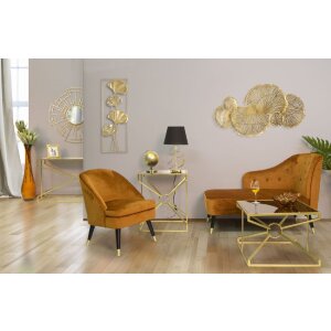 Mauro Ferretti lámpara de mesa Glam Harts E27 Ø 30x54,5 cm oro negro