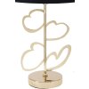 Mauro Ferretti lámpara de mesa Glam Harts E27 Ø 30x54,5 cm oro negro