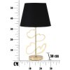 Mauro Ferretti lámpara de mesa Glam Harts E27 Ø 30x54,5 cm oro negro