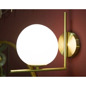 Mauro Ferretti aplique Glamy E14 15x25x22 cm oro blanco