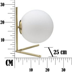 Mauro Ferretti lámpara de mesa Glamy Low E14 25x25x27 cm oro blanco