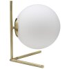 Mauro Ferretti lámpara de mesa Glamy Low E14 25x25x27 cm oro blanco